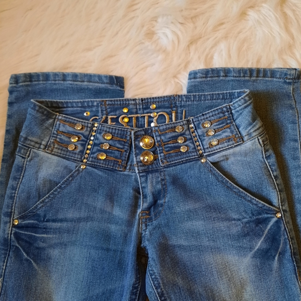 C' est TOI Jeans with Crystal Jewels - Picture 4 of 15